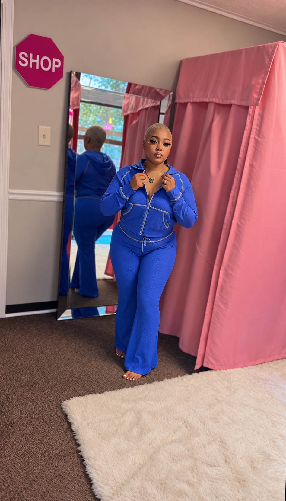 The Waffle Lounge Set - Blue Violet